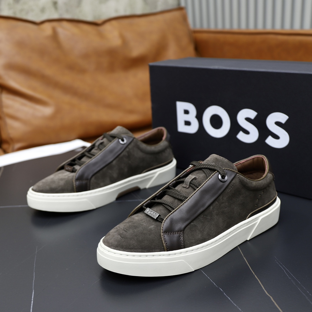 precio de fábrica: top original único BOSS último listado, superficie de cuero de vaca original impo