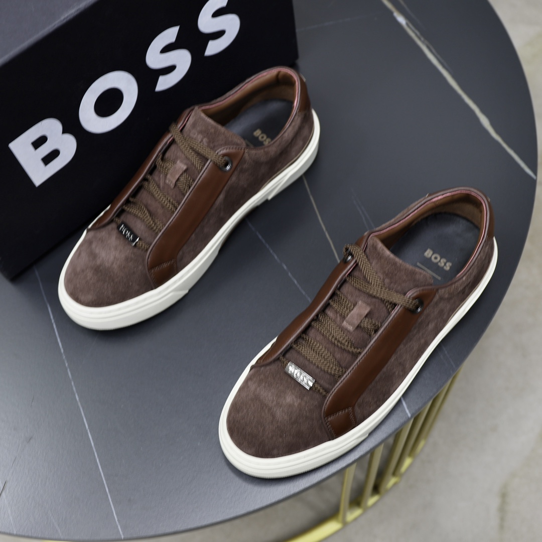 precio de fábrica: top original único BOSS último listado, superficie de cuero de vaca original impo