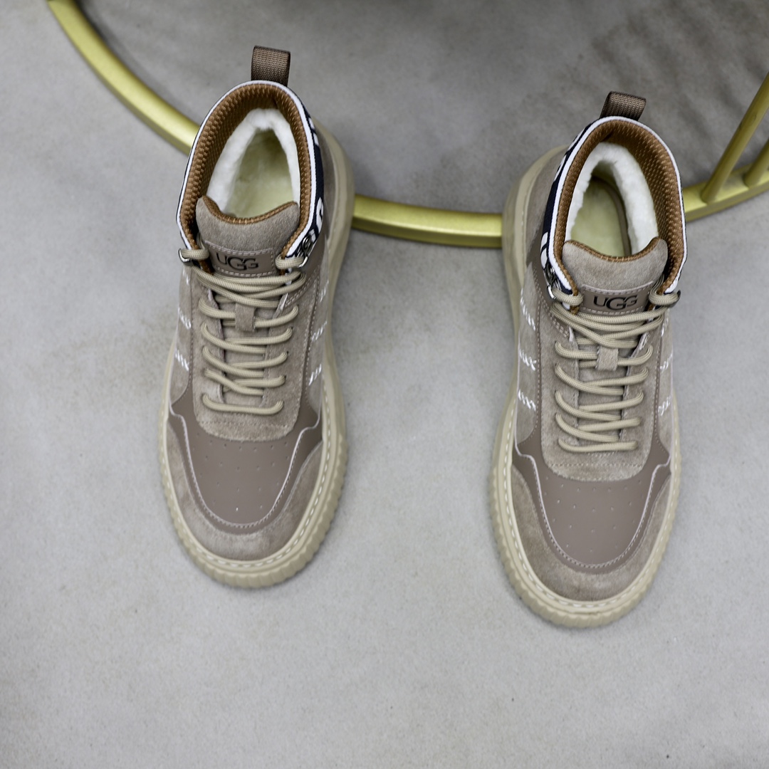 UGG Men's Casual Leather Sneakers - Warm, Comfortable, and Stylish 6 i1728748990 1248 5