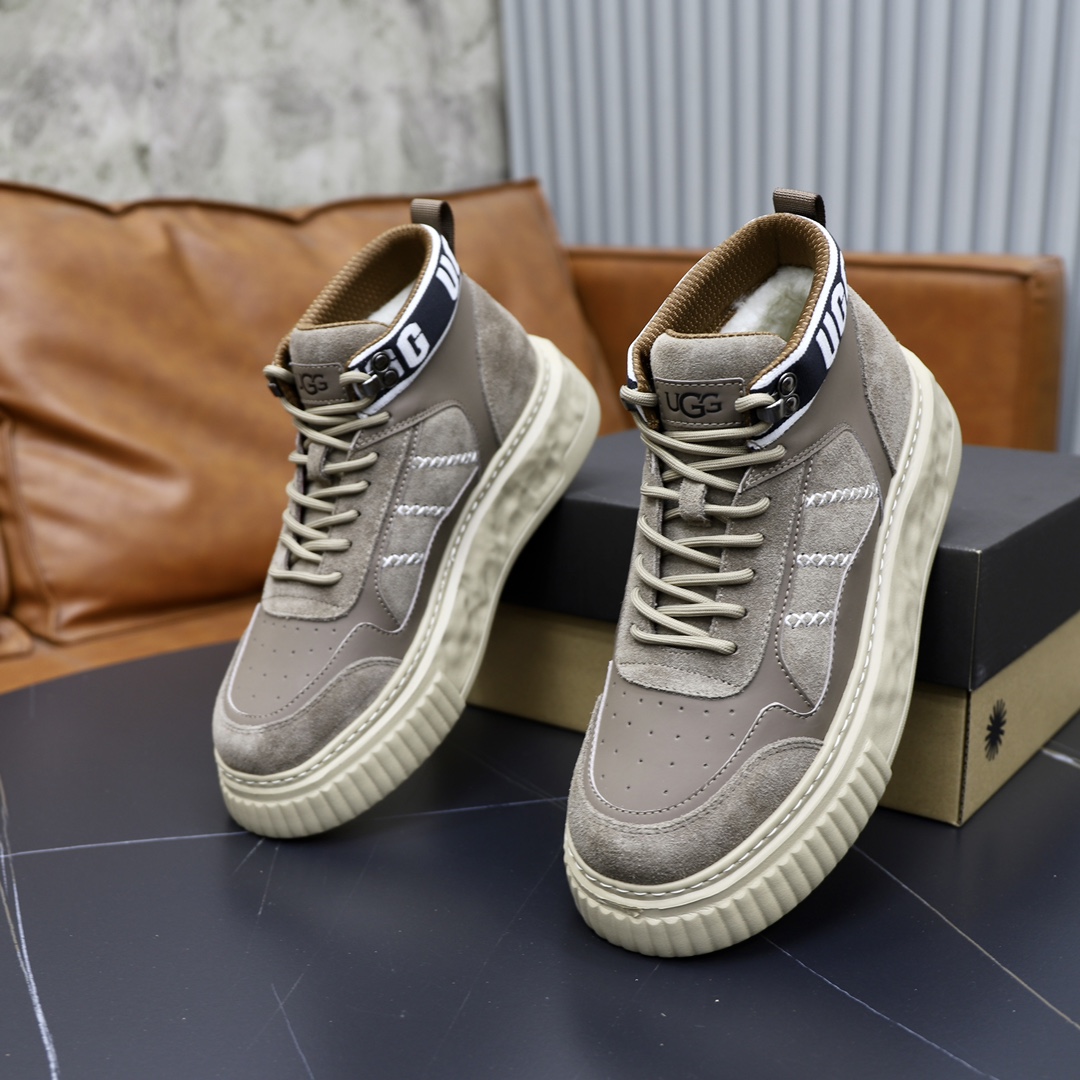 UGG Men's Casual Leather Sneakers - Warm, Comfortable, and Stylish 8 i1728748990 1427 1