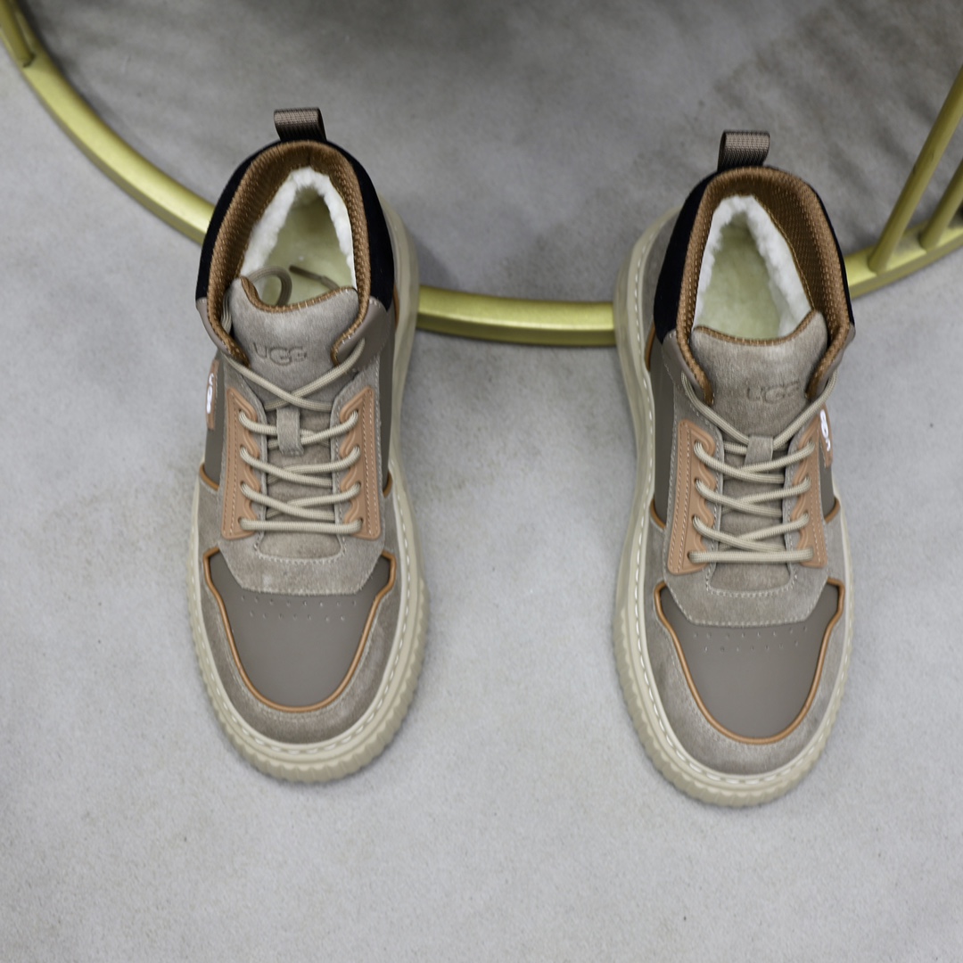 UGG Men's Casual Leather and Wool-Lined High-Top Sneakers, Sizes 39-44 6 i1728749049 2368 0