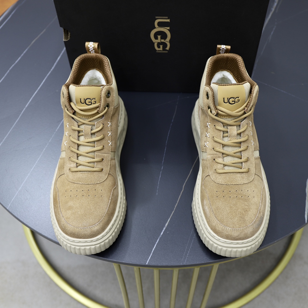 UGUCCI Men's Genuine Leather Wool Lined Casual Sneakers, Warm & Comfortable 2 i1728749179 3144 2