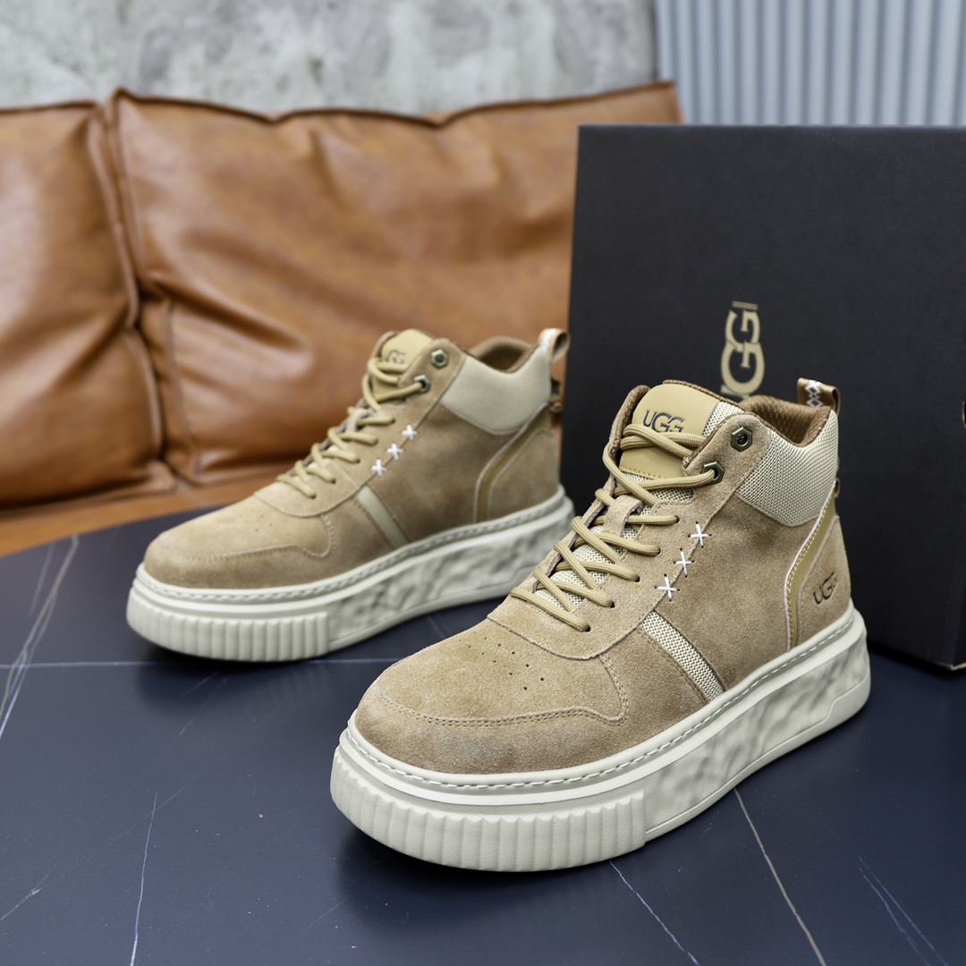 UGUCCI Men's Genuine Leather Wool Lined Casual Sneakers, Warm & Comfortable 10 i1728749179 4889 6