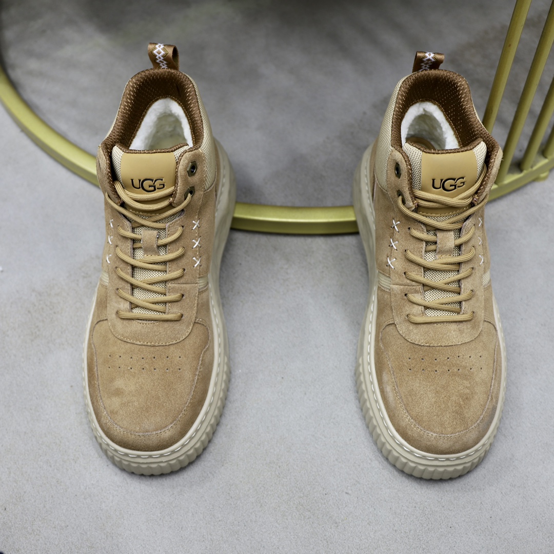 UGUCCI Men's Genuine Leather Wool Lined Casual Sneakers, Warm & Comfortable 6 i1728749179 5020 8