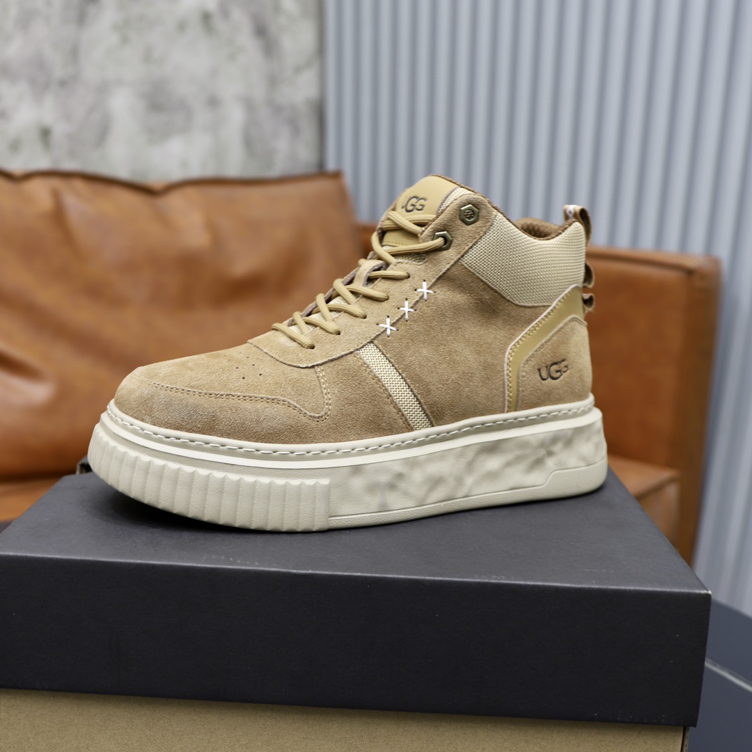 UGUCCI Men's Genuine Leather Wool Lined Casual Sneakers, Warm & Comfortable 5 i1728749179 7417 0