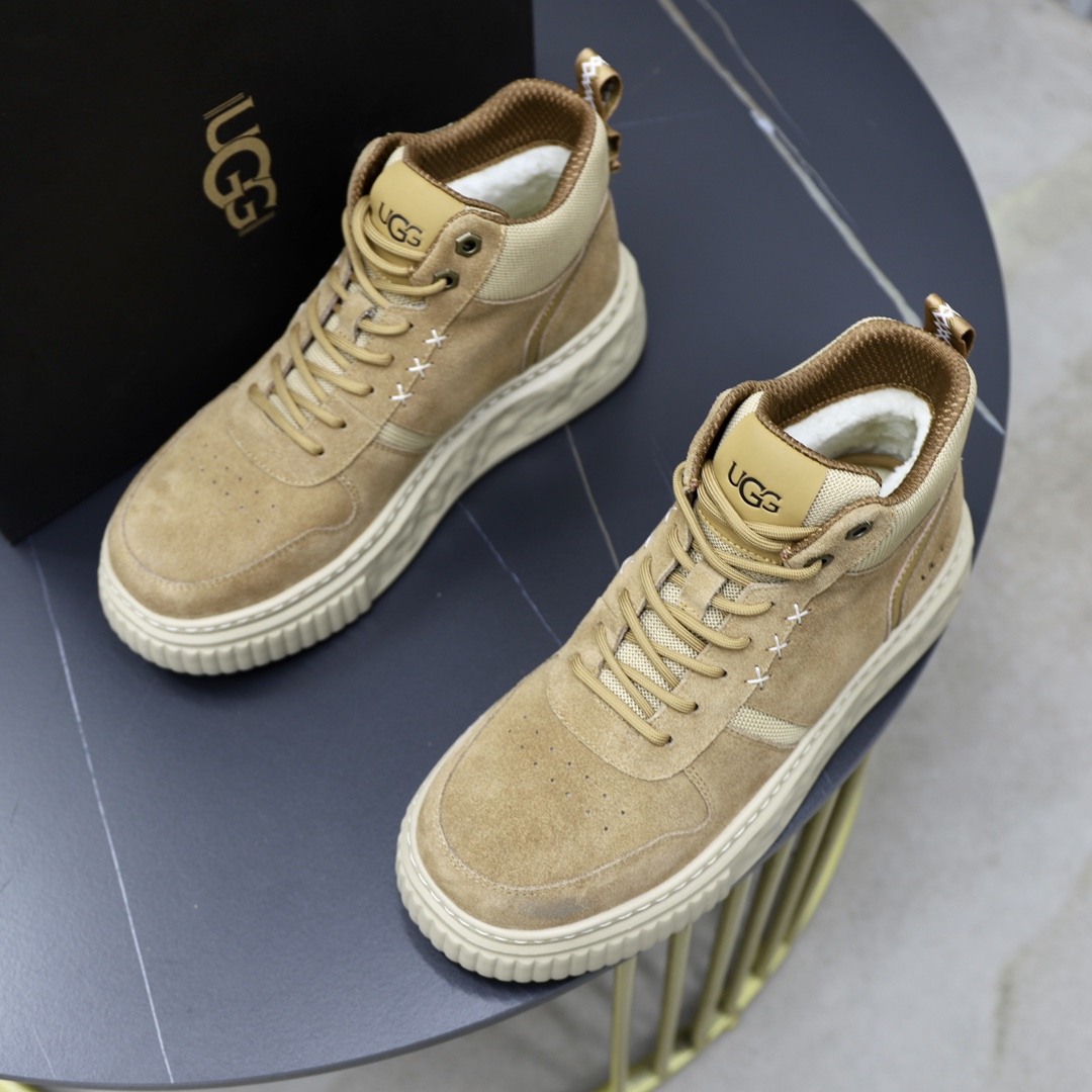 UGUCCI Men's Genuine Leather Wool Lined Casual Sneakers, Warm & Comfortable 3 i1728749179 9129 7