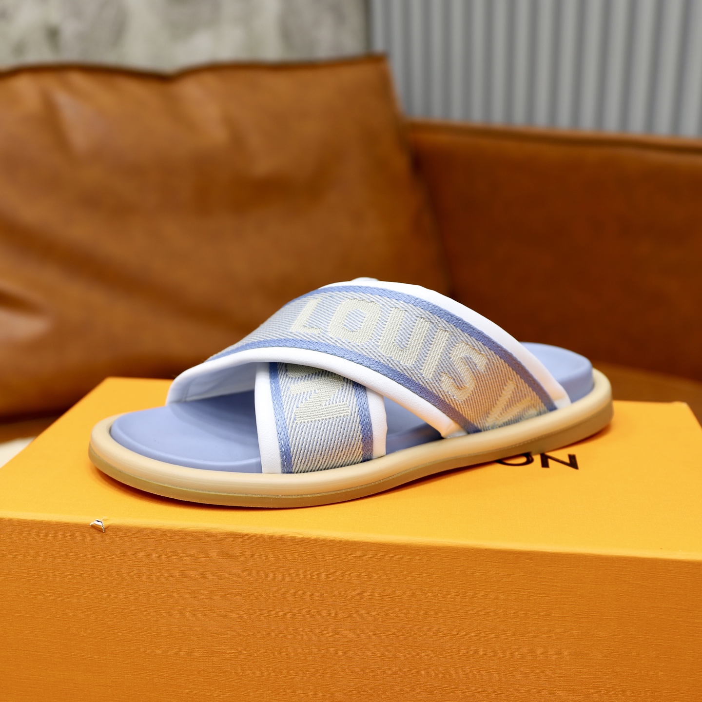 Louis Vuitton Espadrille Flat Sandal, Denim and Woven Cotton, for Women 5 i1740240550706 4196 0 3