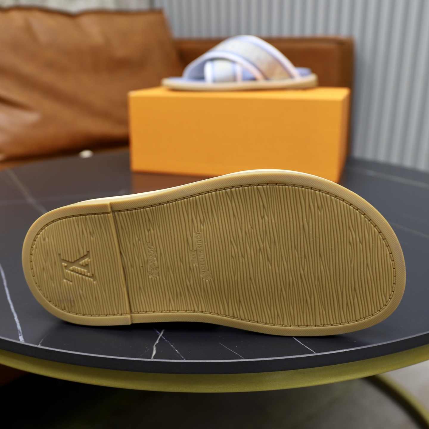 Louis Vuitton Espadrille Flat Sandal, Denim and Woven Cotton, for Women 10 i1740240552369 2739 0 8