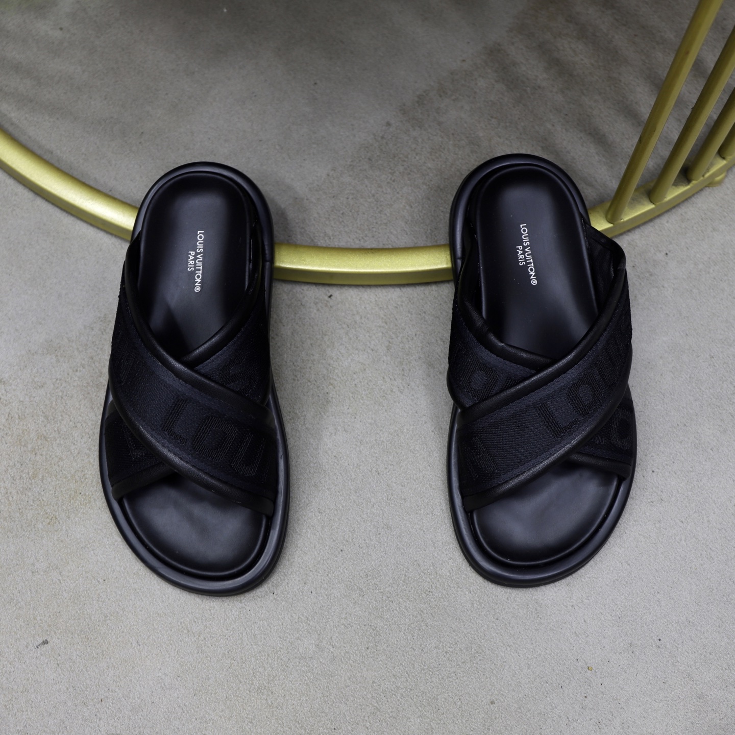 Louis Vuitton Embossed Crossover Sandals - Stylish and Comfortable Slides 4 i1740240592041 5525 0 2
