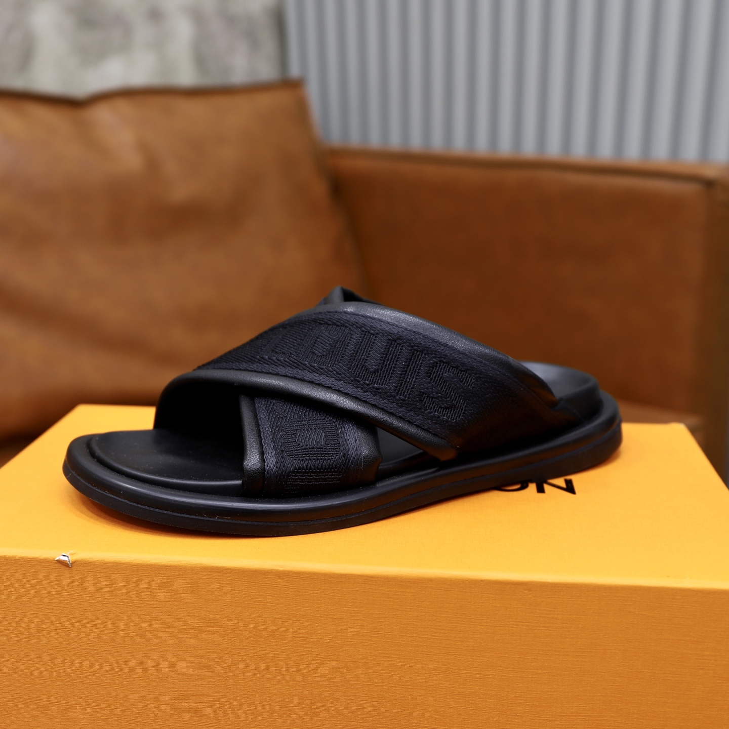 Louis Vuitton Embossed Crossover Sandals - Stylish and Comfortable Slides 5 i1740240593796 2152 0 3