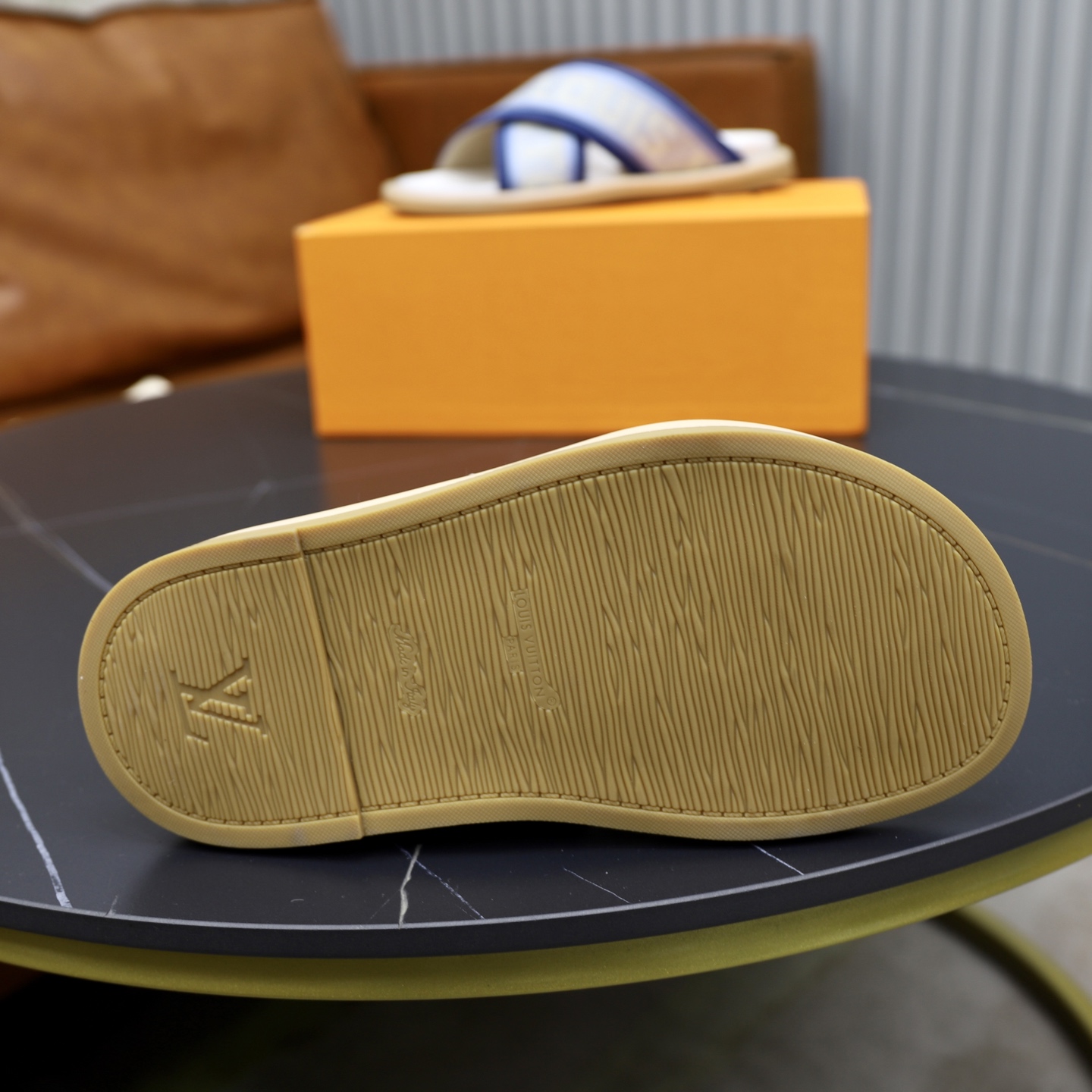 Louis Vuitton Denim and Jacquard Flat Mule Sandals, Couple Style 10 i1740240620226 7610 0 8