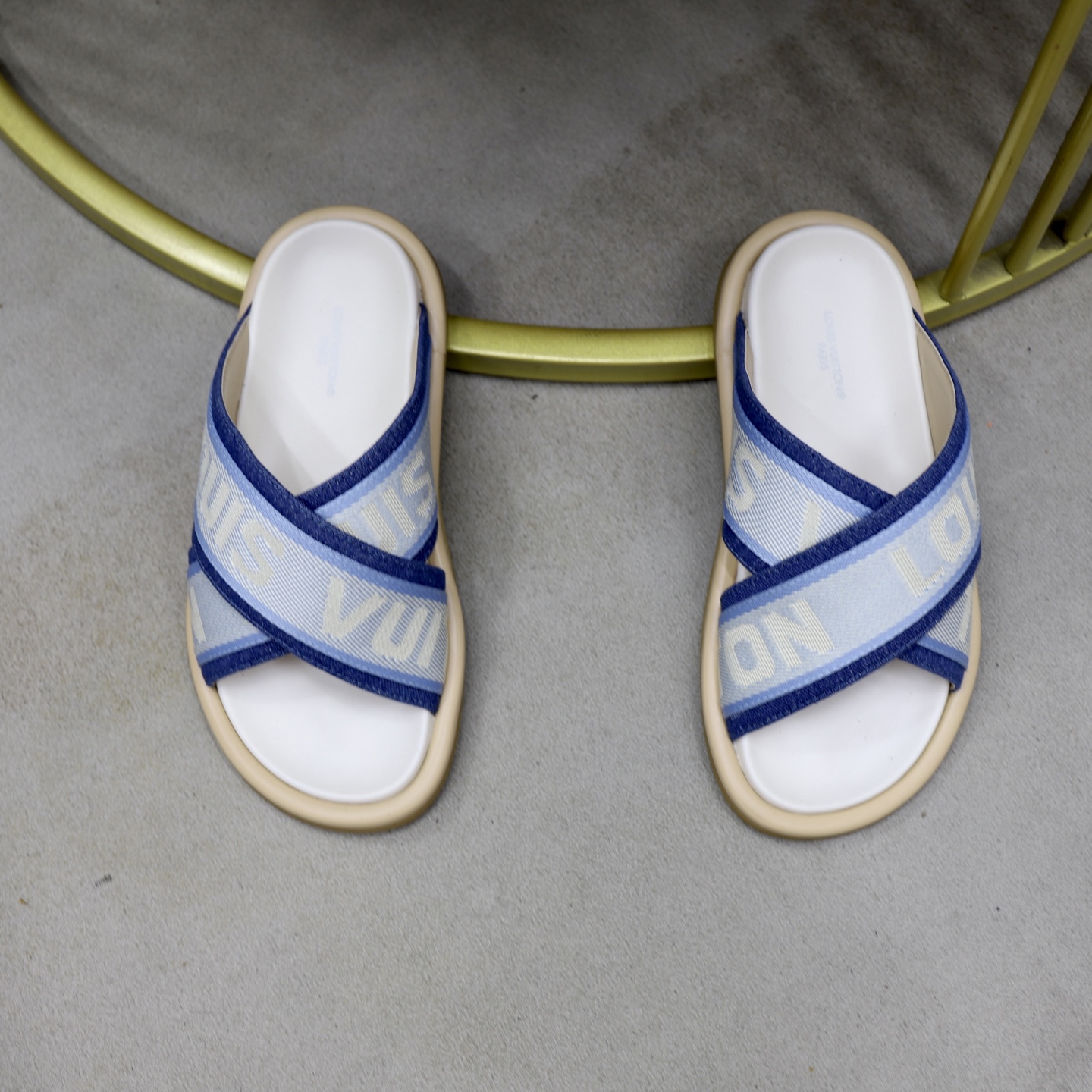 Louis Vuitton Denim and Jacquard Flat Mule Sandals, Couple Style 4 i1740240620242 3753 0 2