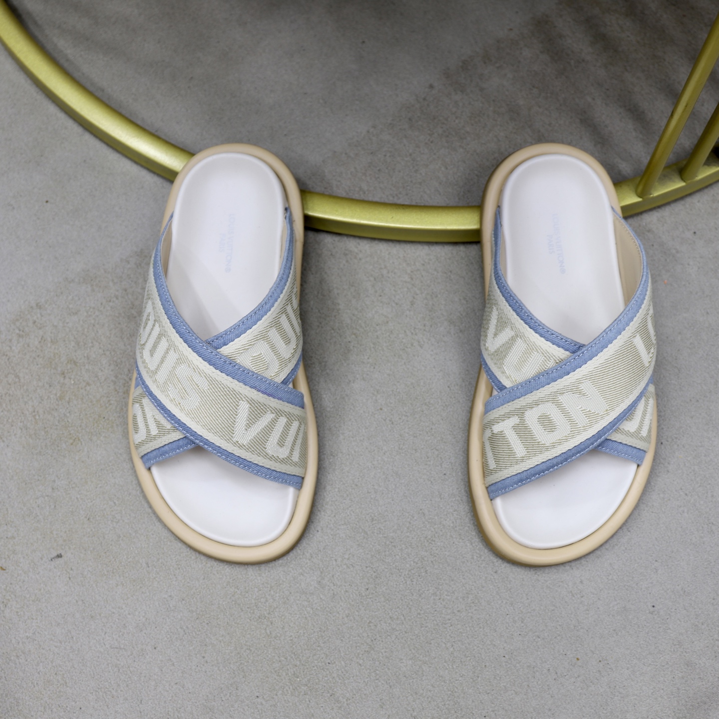 Louis Vuitton Embossed Slides, Designer Inspired, Couple Style Summer Sandals 4 i1740240659014 5454 0 2