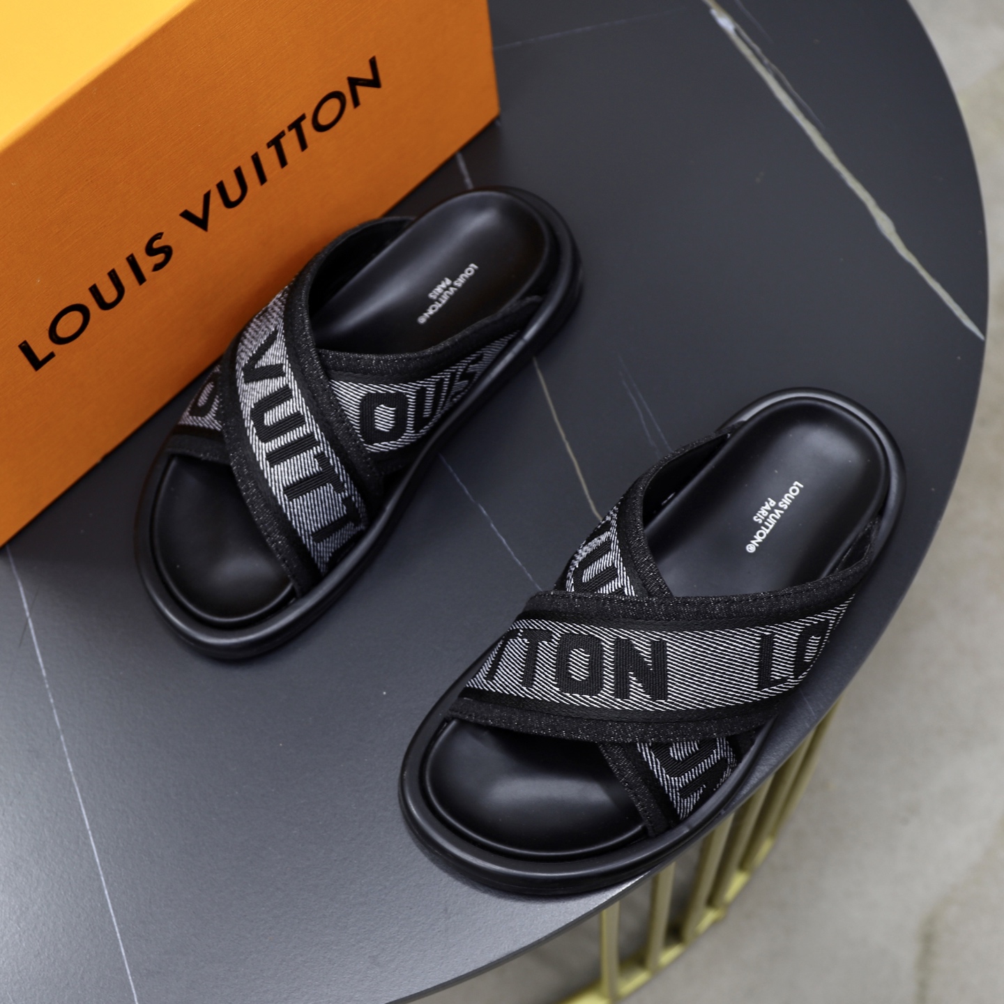 Louis Vuitton Women's Trendy Crisscross Band Flat Sandals Slides Slippers 3 i1740240758612 6142 0 1