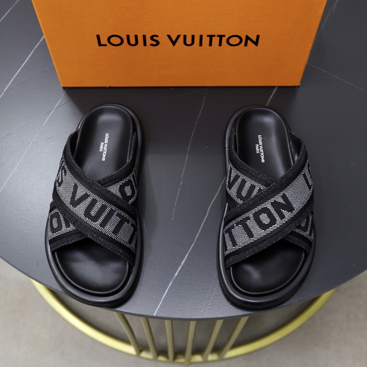 Louis Vuitton Women's Trendy Crisscross Band Flat Sandals Slides Slippers 2 i1740240760149 8160 0 0