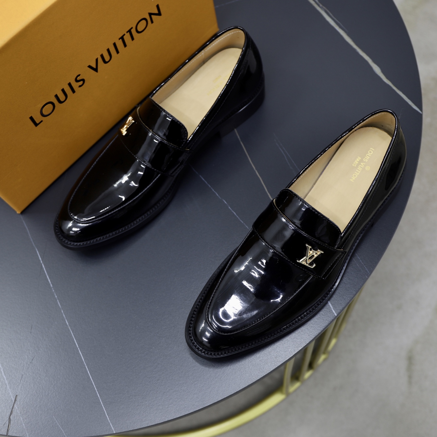 Louis Vuitton Black Leather Classic Loafers for Men, Sizes 38-44 3 i1741191130865 5669 0 1