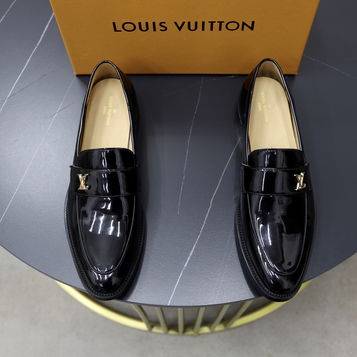 Louis Vuitton Black Leather Classic Loafers for Men, Sizes 38-44 1 Louis Vuitton Black Leather Classic Loafers for Men, Sizes 38-44