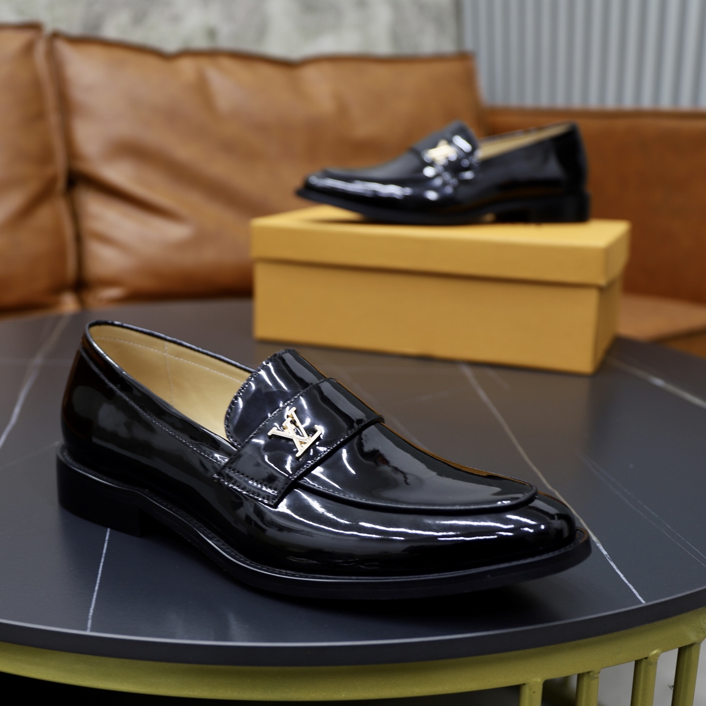 Louis Vuitton Black Leather Classic Loafers for Men, Sizes 38-44 9 i1741191132765 6246 0 7
