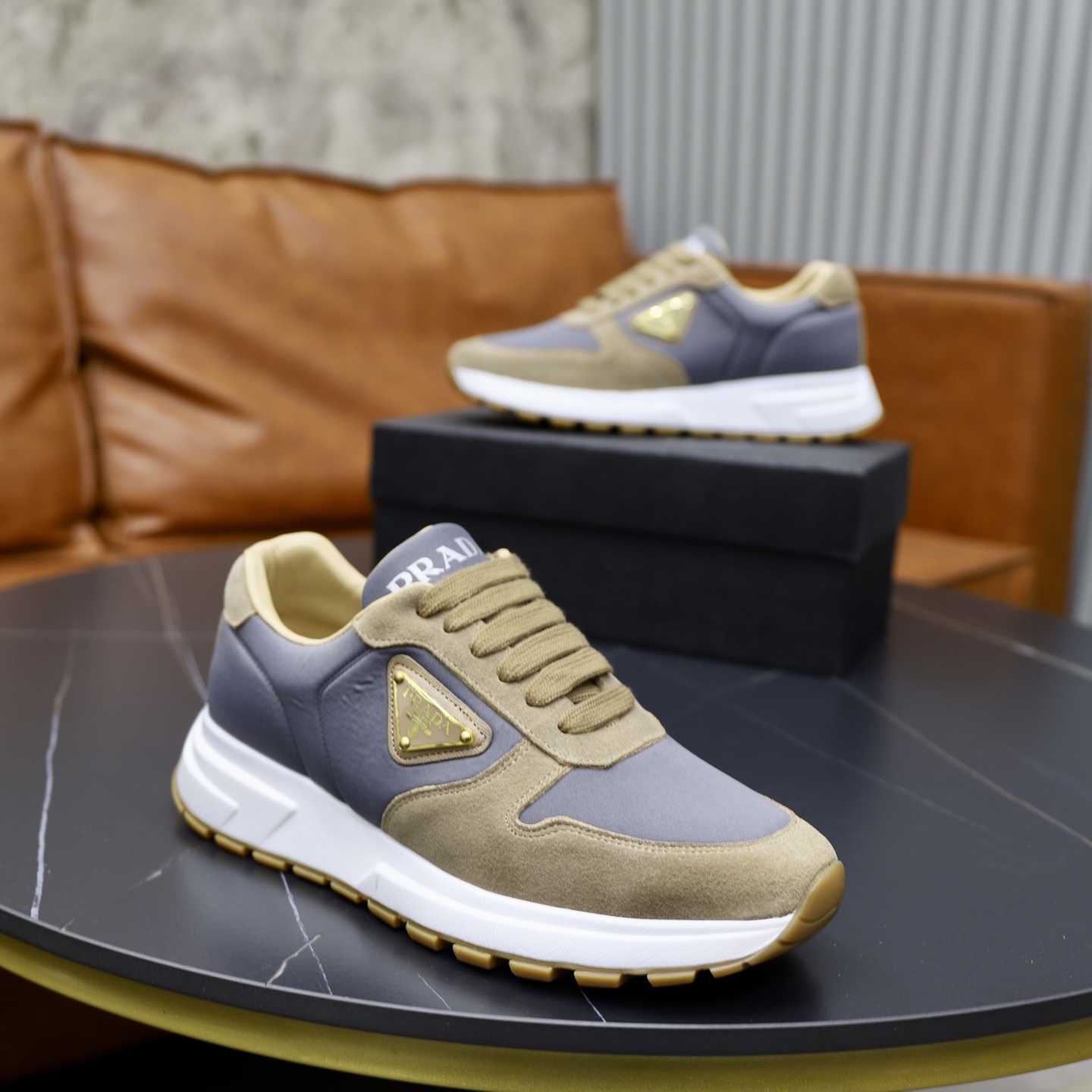 Prada Men's Fashion Sneakers Premium Leather, Comfortable & Durable Shoes 9 i1741536898179 6920 0 7