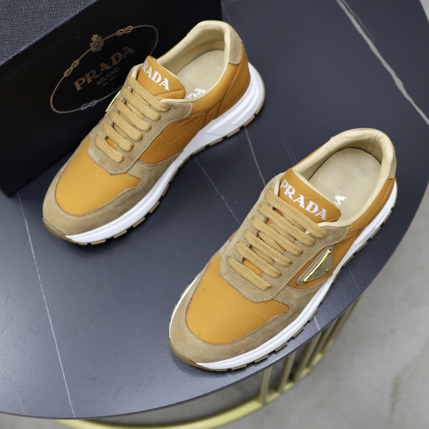 Prada Men's Fashion Sneakers in Brown Leather – Sizes 38-44 Available 3 i1741536945207 7887 0 1