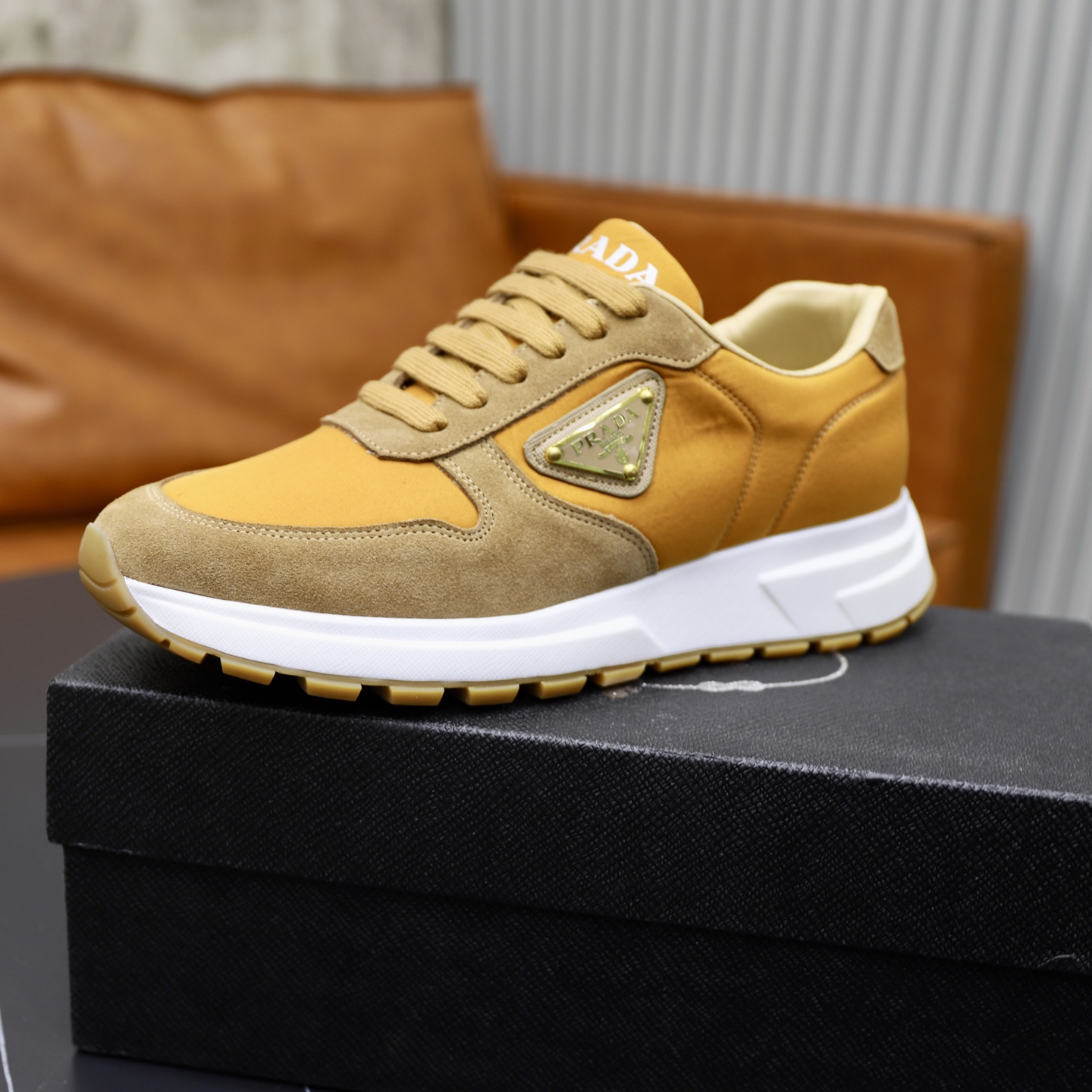 Prada Men's Fashion Sneakers in Brown Leather – Sizes 38-44 Available 5 i1741536946444 6525 0 3