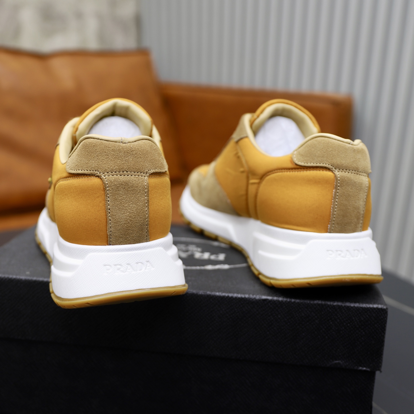 Prada Men's Fashion Sneakers in Brown Leather – Sizes 38-44 Available 6 i1741536946449 8185 0 4