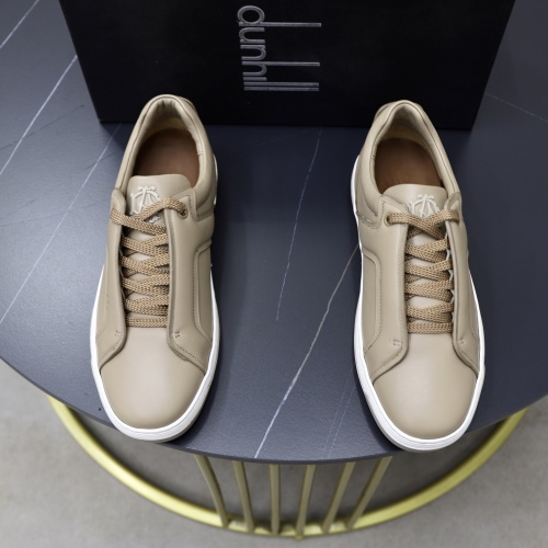 Dunhill Men's Leather Lace-Up Casual Sneakers - Comfortable & Stylish 19 Dunhill Men's Leather Lace-Up Casual Sneakers - Comfortable & Stylish