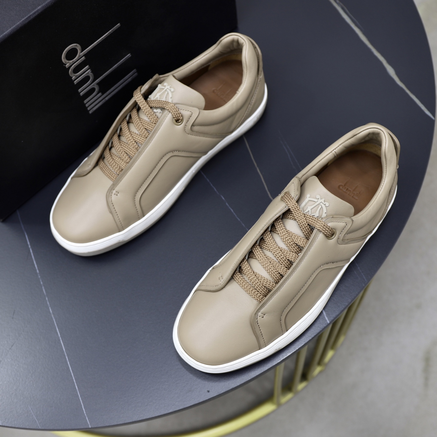 Dunhill Men's Leather Lace-Up Casual Sneakers - Comfortable & Stylish 3 i1741710609388 4325 0 1