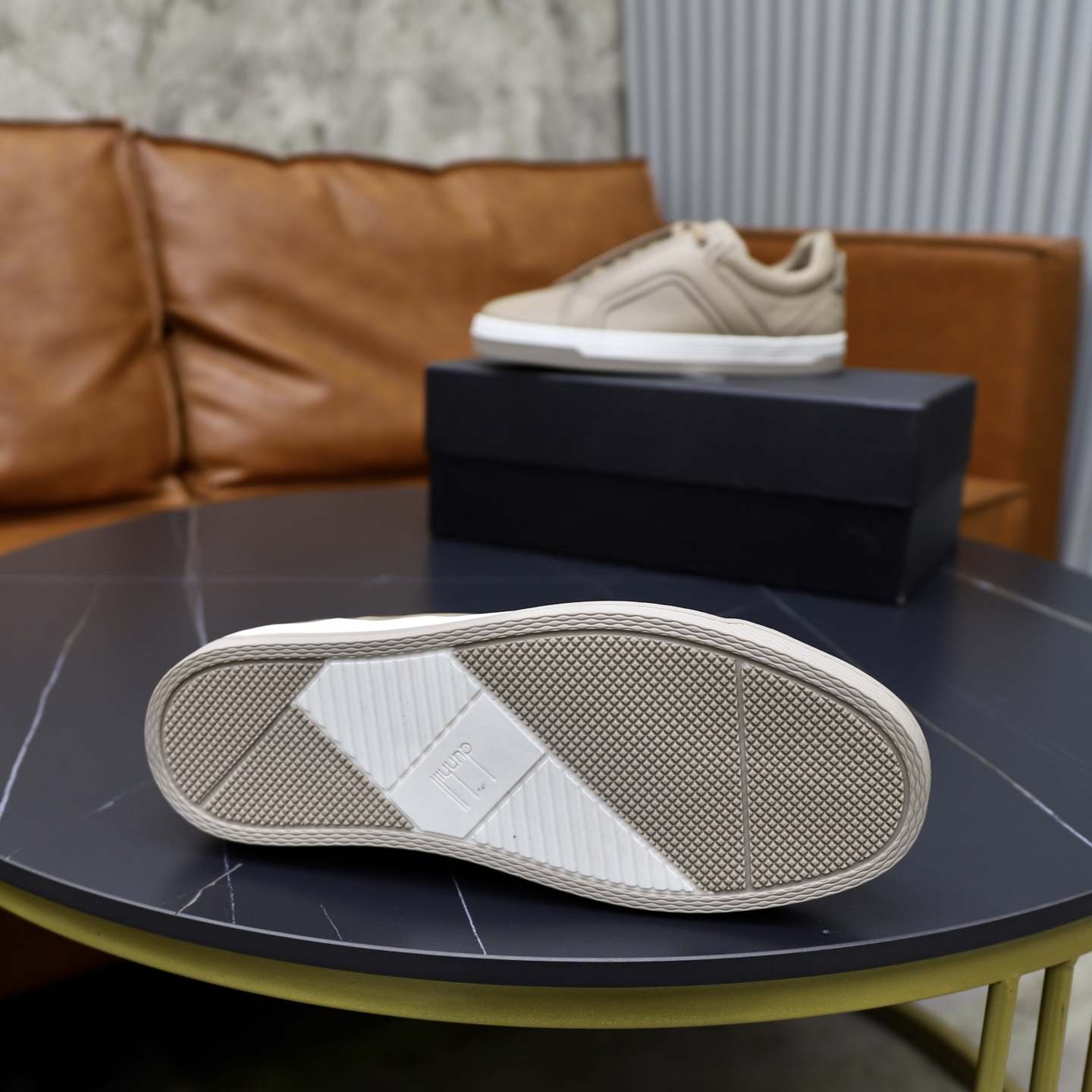 Dunhill Men's Leather Lace-Up Casual Sneakers - Comfortable & Stylish 10 i1741710609401 6018 0 8