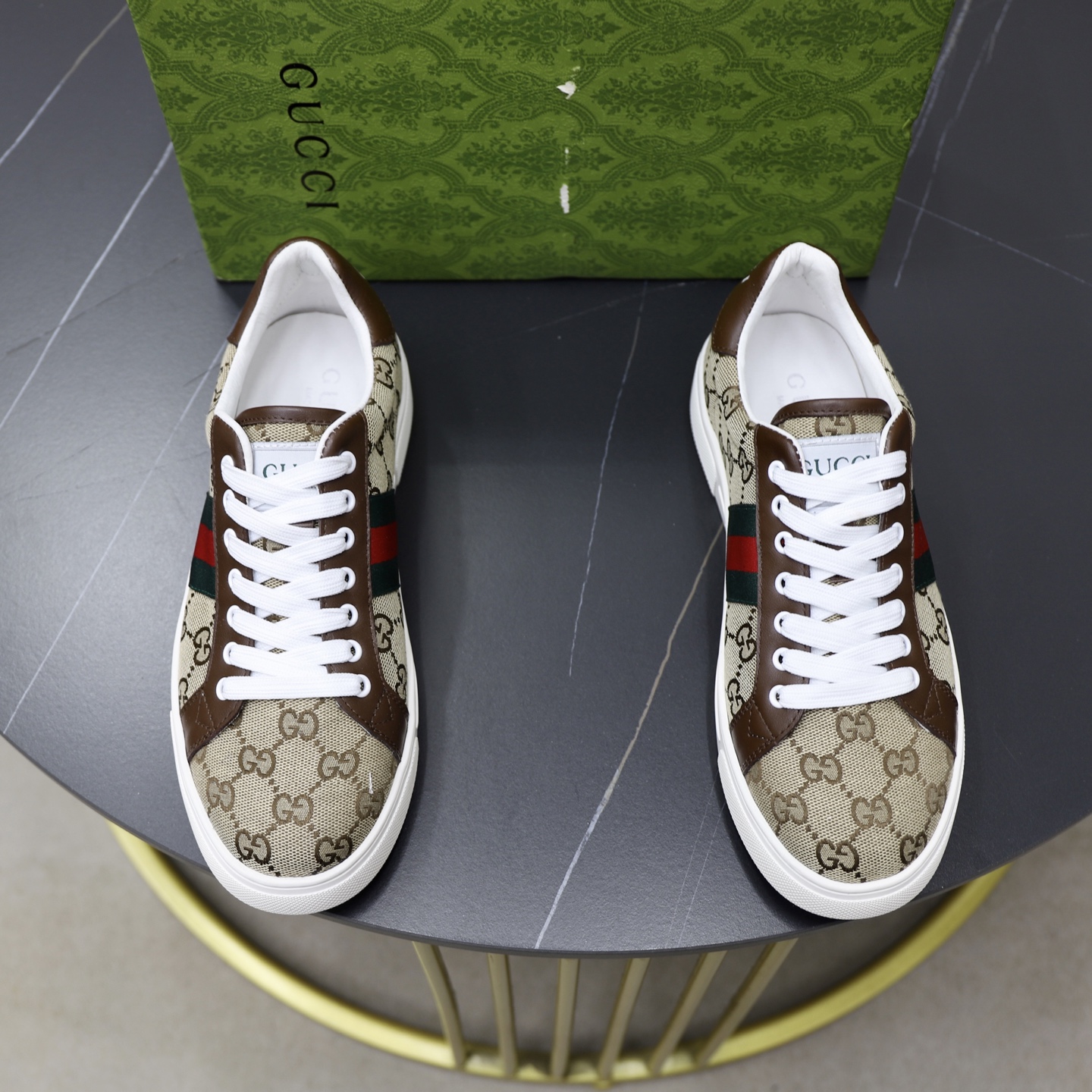 Gucci Heren Sneakers - Klassiek Design met Iconisch GG-Motief - Maat 38-44