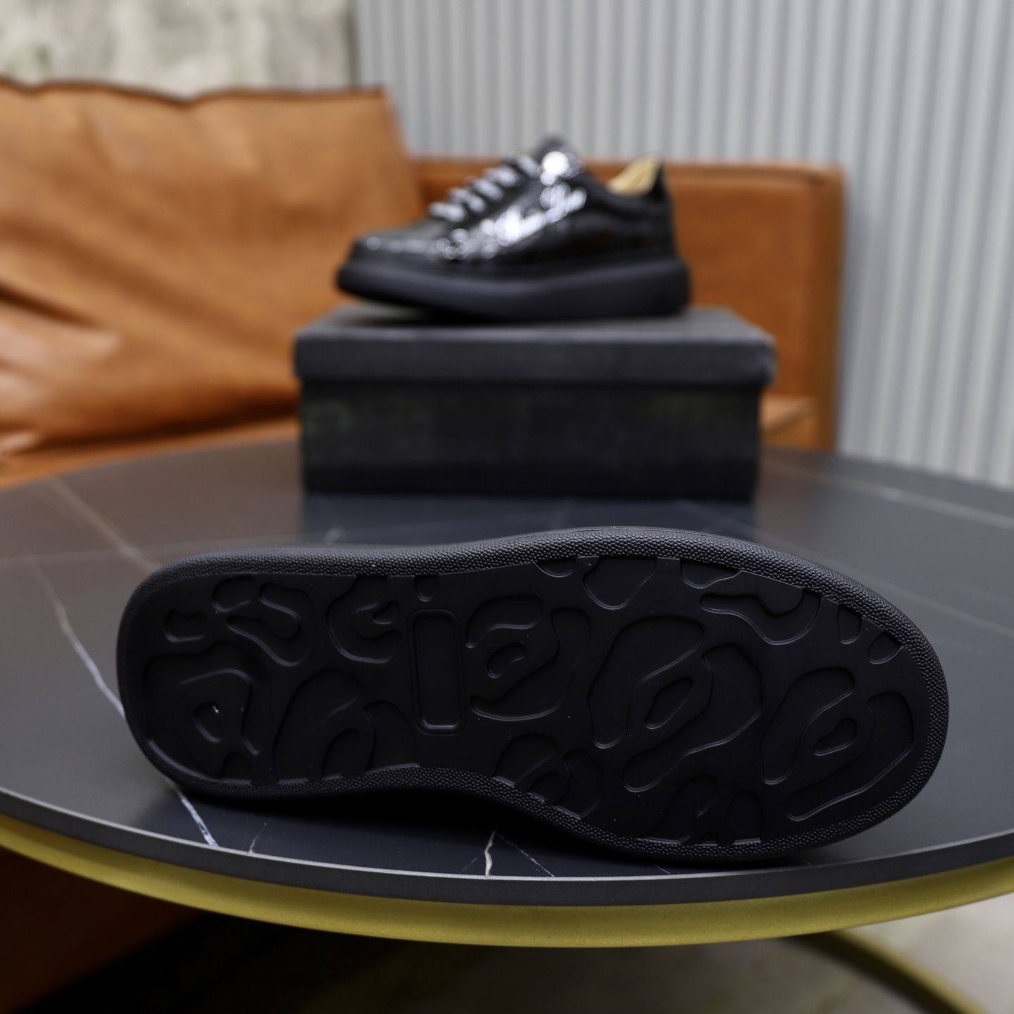 Philipp Plein Men's Black Leather Sneakers with Logo Laces, Sizes 38-44 10 i1743609932727 4253 0 8