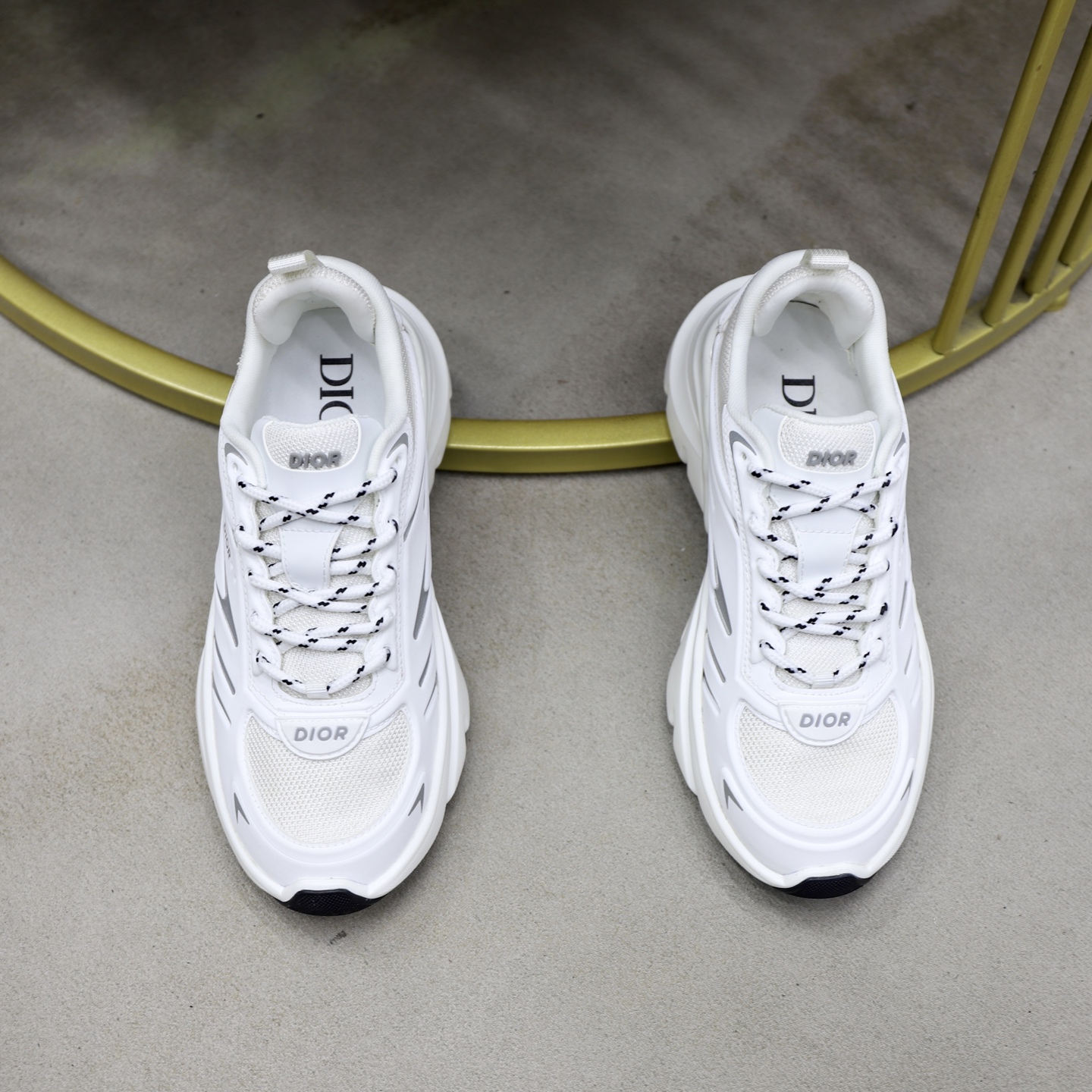 Dior B44 Blade White Leather Chunky Sneakers, Luxurious and Fashionable 4 i1743610527349 4690 0 2