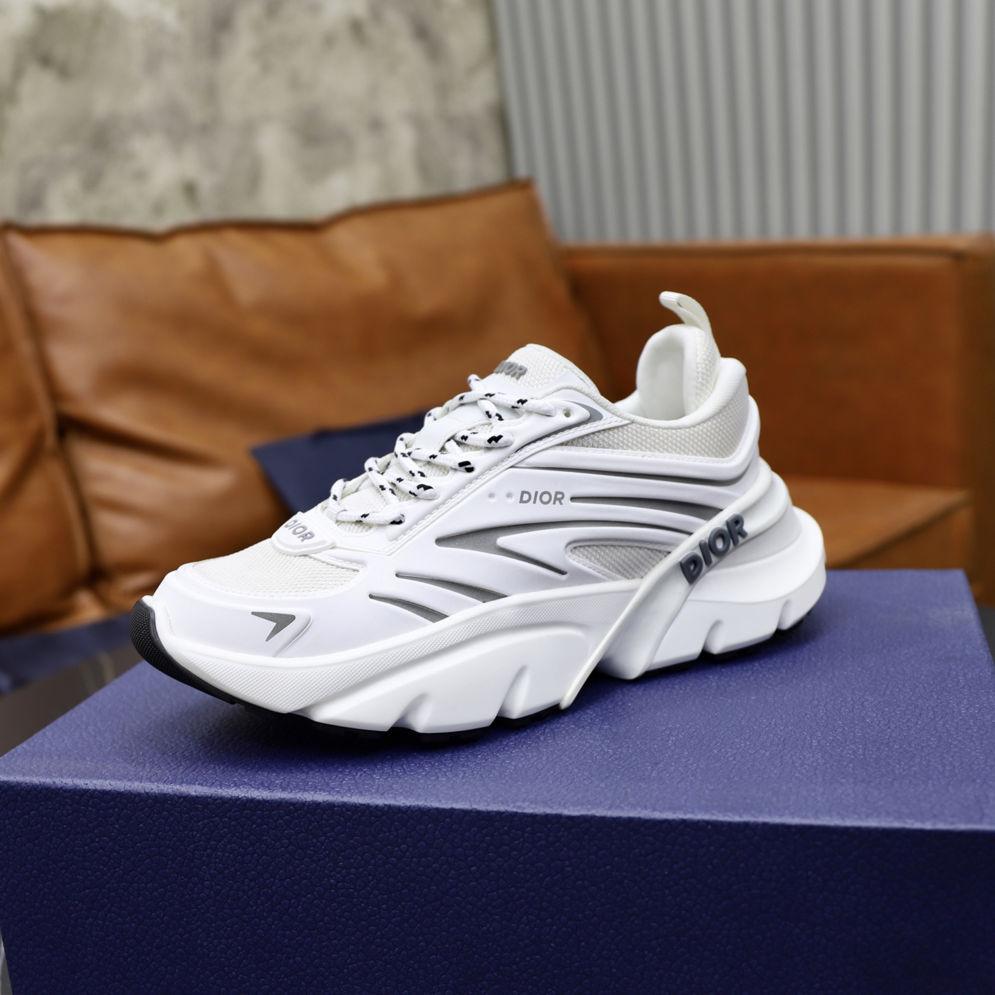 Dior B44 Blade White Leather Chunky Sneakers, Luxurious and Fashionable 5 i1743610527464 2499 0 3