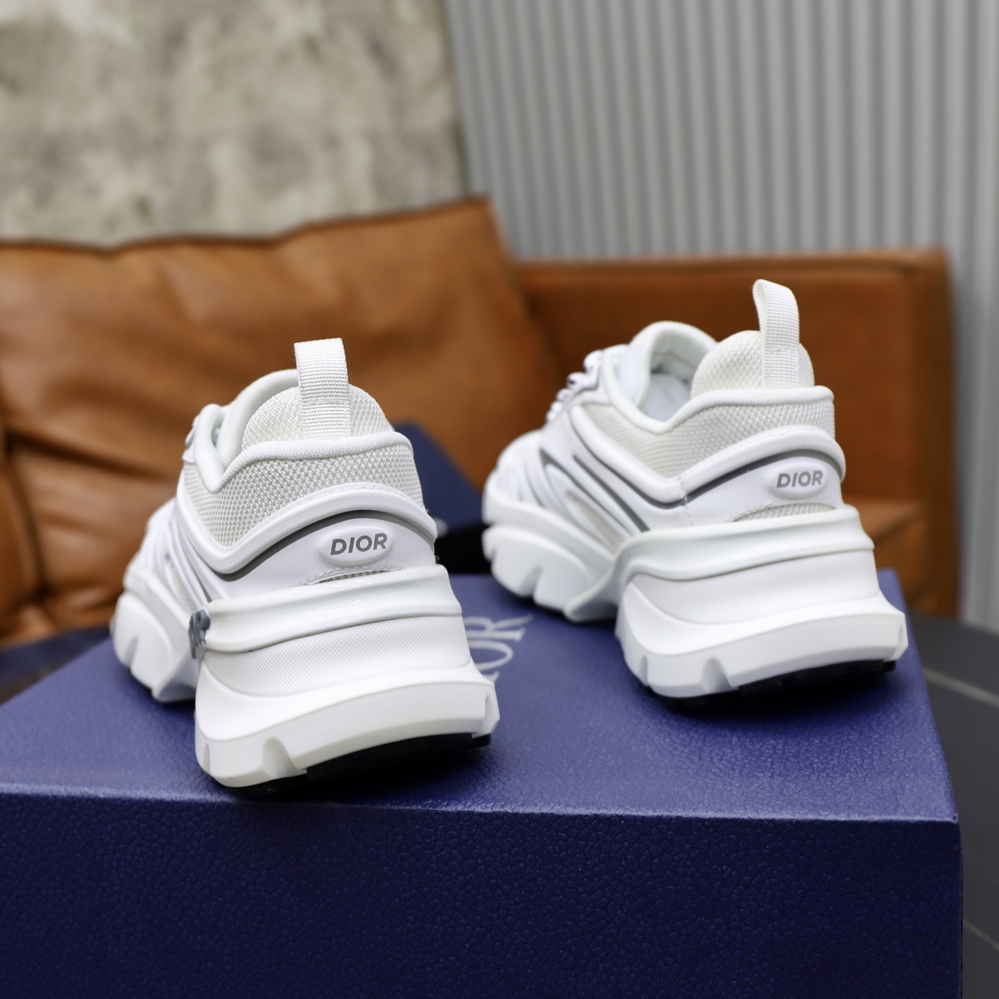 Dior B44 Blade White Leather Chunky Sneakers, Luxurious and Fashionable 6 i1743610528357 1439 0 4