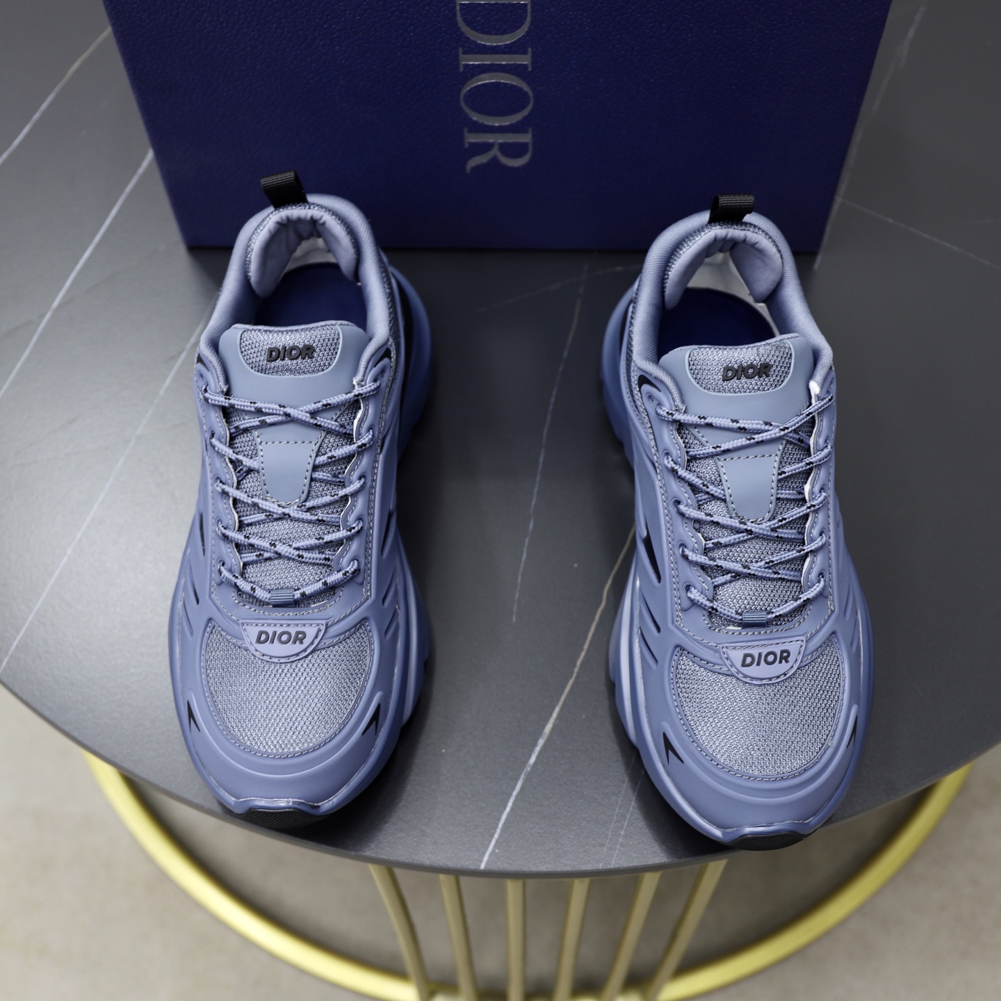 Dior B44 Blade Series Chunky Sneakers - Blue Gradient, Leather & Mesh 1 Dior B44 Blade Series Chunky Sneakers - Blue Gradient, Leather & Mesh
