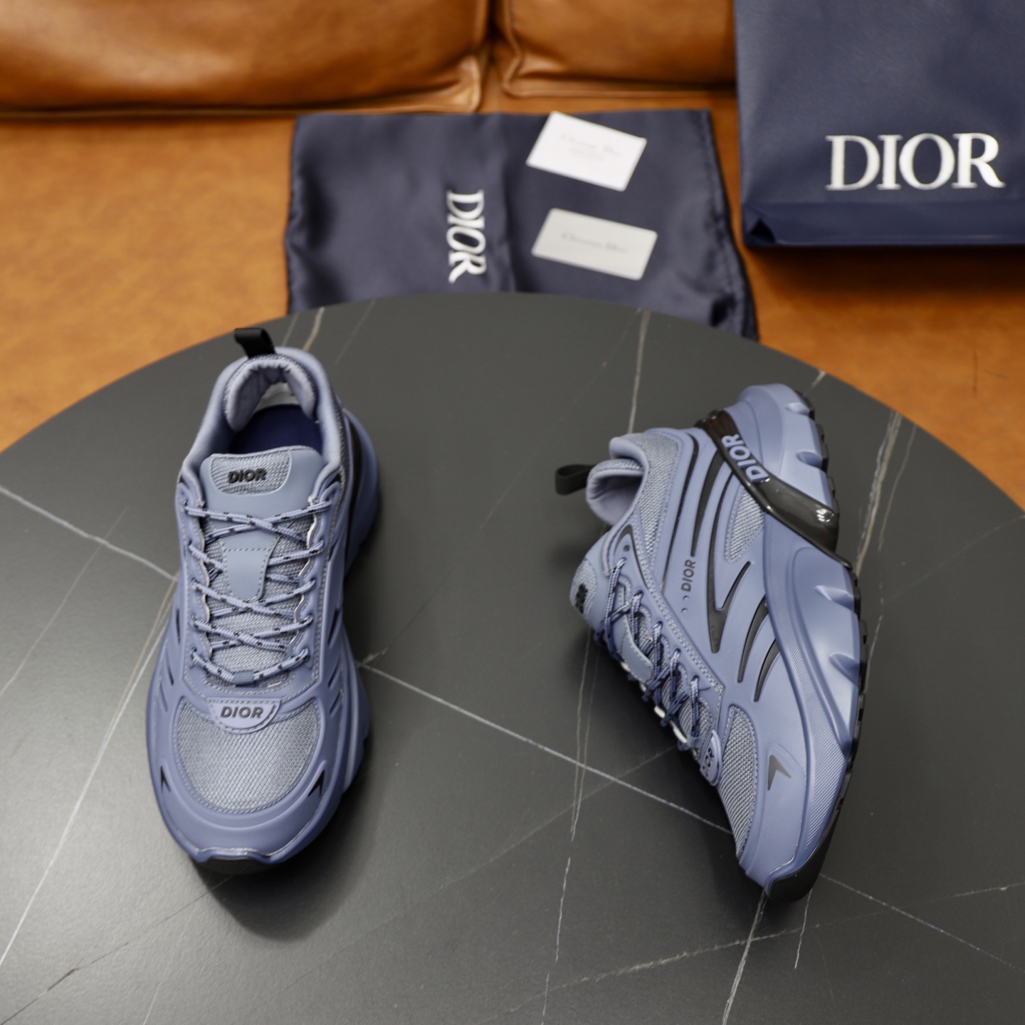 Dior B44 Blade Series Chunky Sneakers - Blue Gradient, Leather & Mesh 8 i1743610626574 6206 0 6