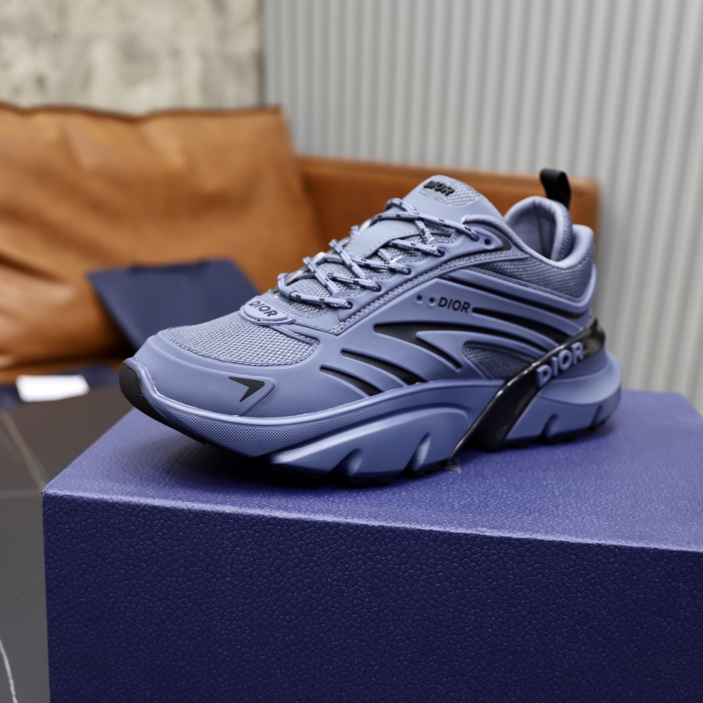 Dior B44 Blade Series Chunky Sneakers - Blue Gradient, Leather & Mesh 5 i1743610626576 2118 0 3