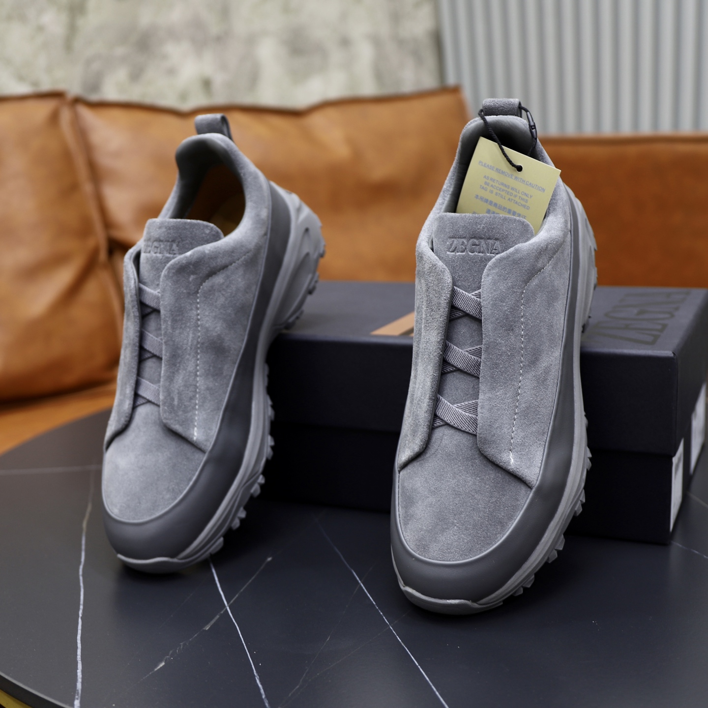 Zegna Triple Stitch Monte Luxury Sneakers - Hand-Stitched Leather, Gray 7 i1743869064620 6756 0 5