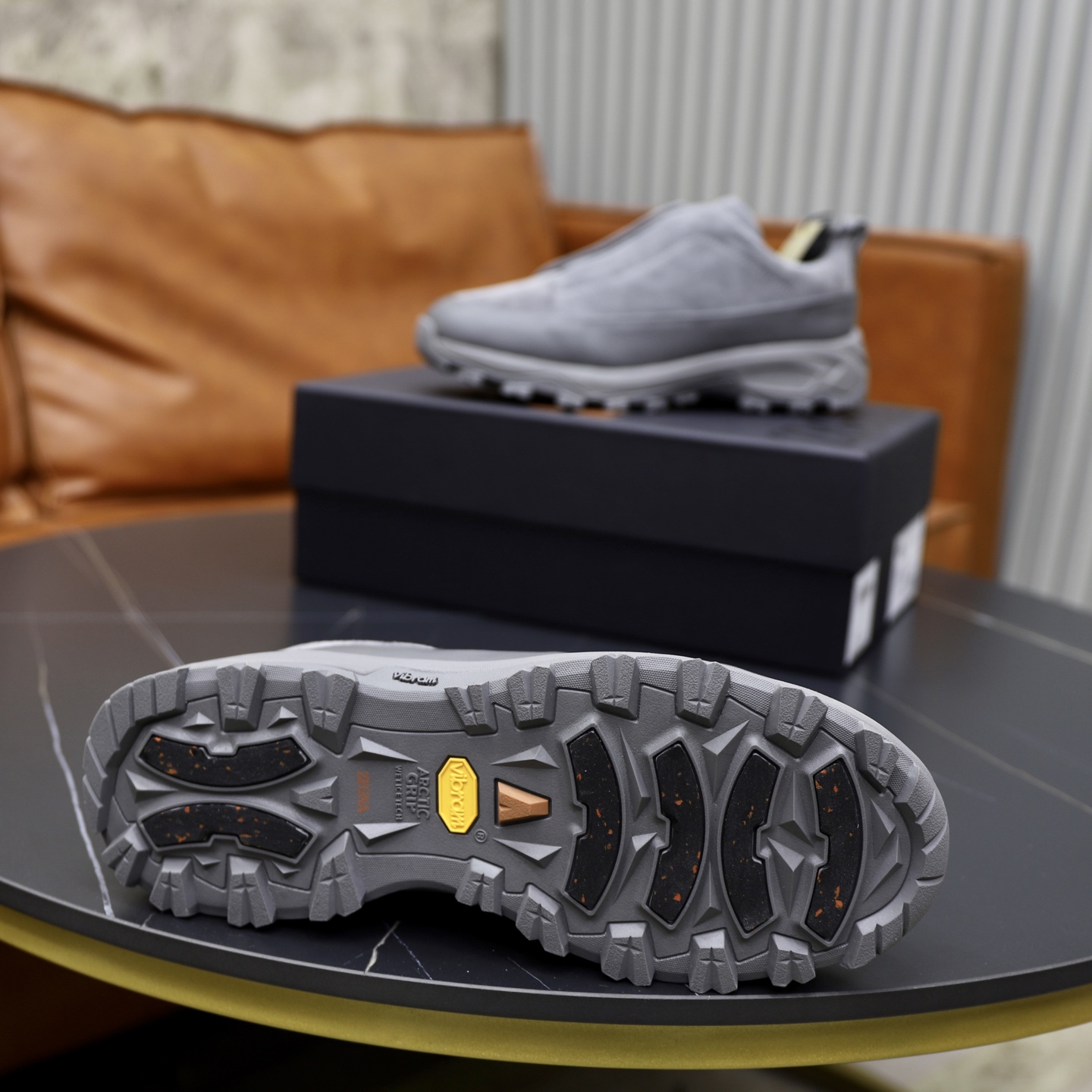 Zegna Triple Stitch Monte Luxury Sneakers - Hand-Stitched Leather, Gray 10 i1743869064626 3375 0 8