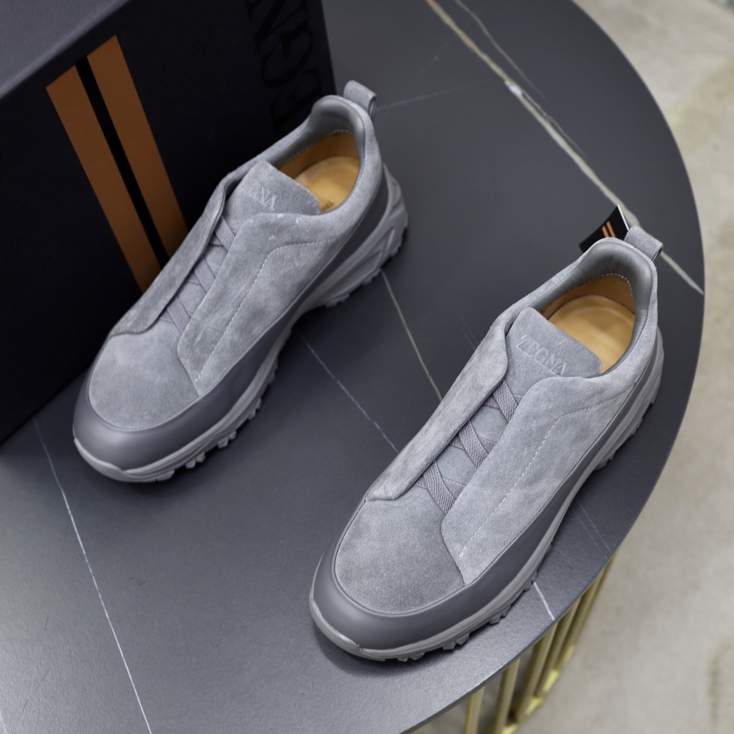 Zegna Triple Stitch Monte Luxury Sneakers - Hand-Stitched Leather, Gray 3 i1743869064701 3923 0 1