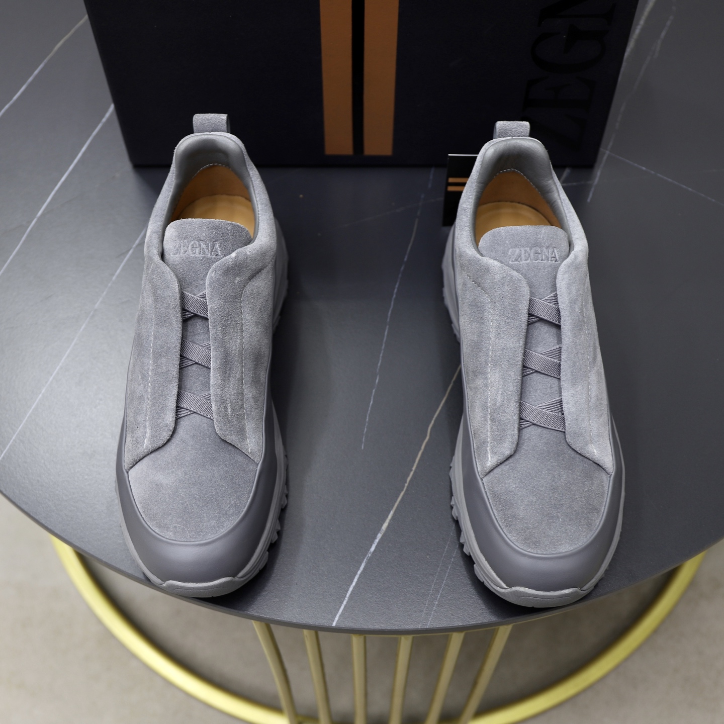 Zegna Triple Stitch Monte Luxury Sneakers - Hand-Stitched Leather, Gray 1 Zegna Triple Stitch Monte Luxury Sneakers - Hand-Stitched Leather, Gray