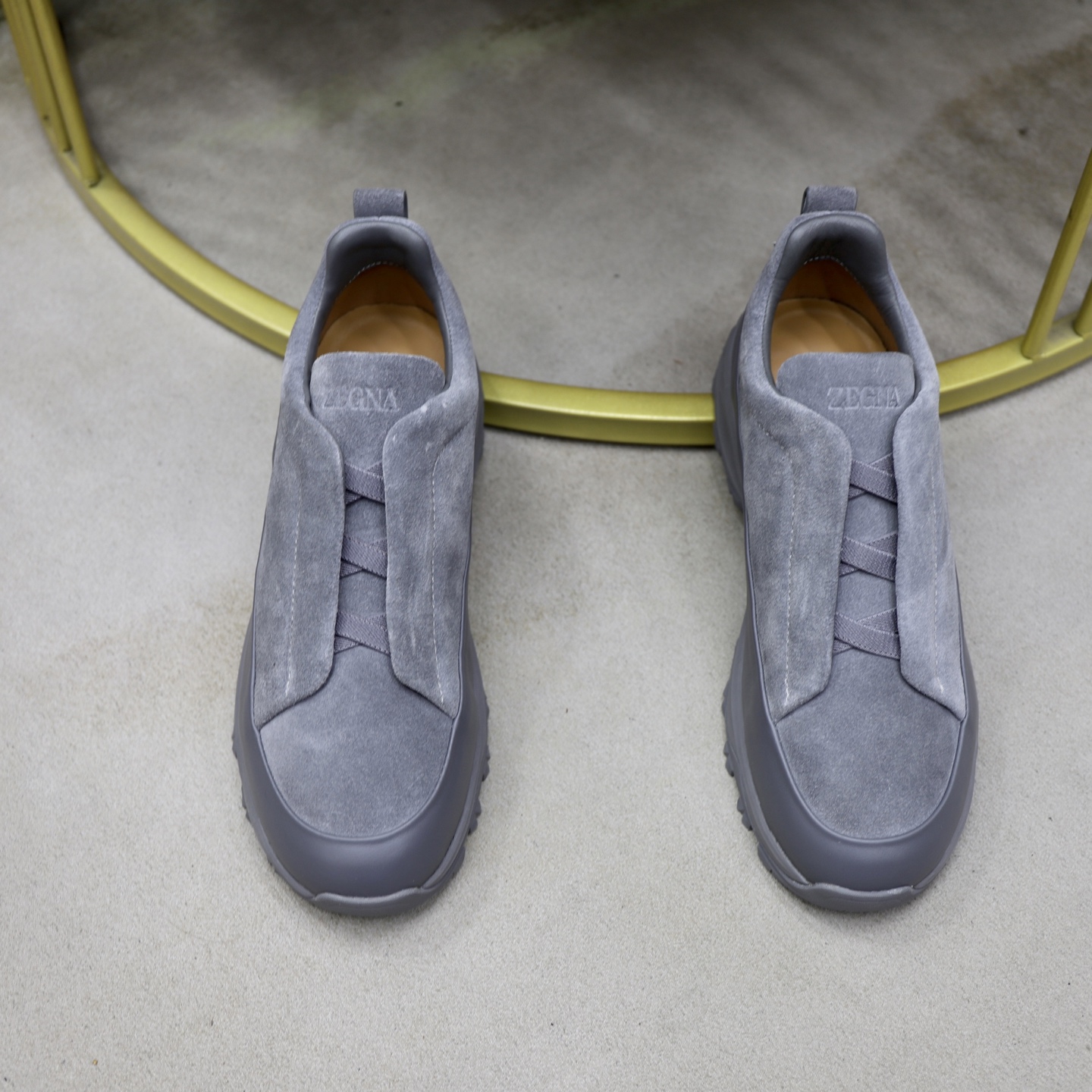 Zegna Triple Stitch Monte Luxury Sneakers - Hand-Stitched Leather, Gray 4 i1743869066210 6311 0 2