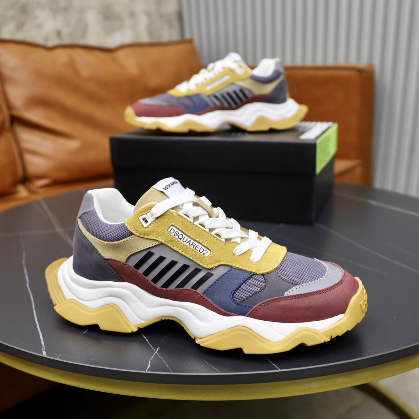 Dsquared2 Men's Chunky Sole Sneakers - Premium Leather, Stylish, and Comfortable 9 i1743955653138 4870 0 7