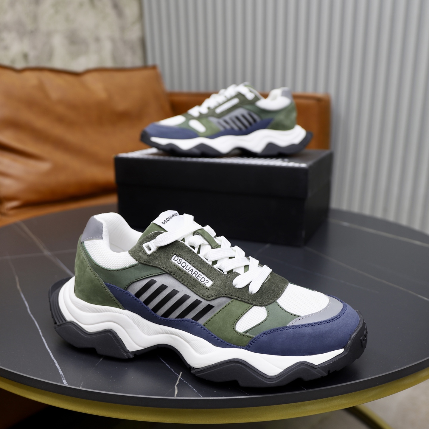 Dsquared2 Men's Fashion Sneakers, Premium Leather, Stylish and Comfortable 9 i1743955666721 6286 0 7