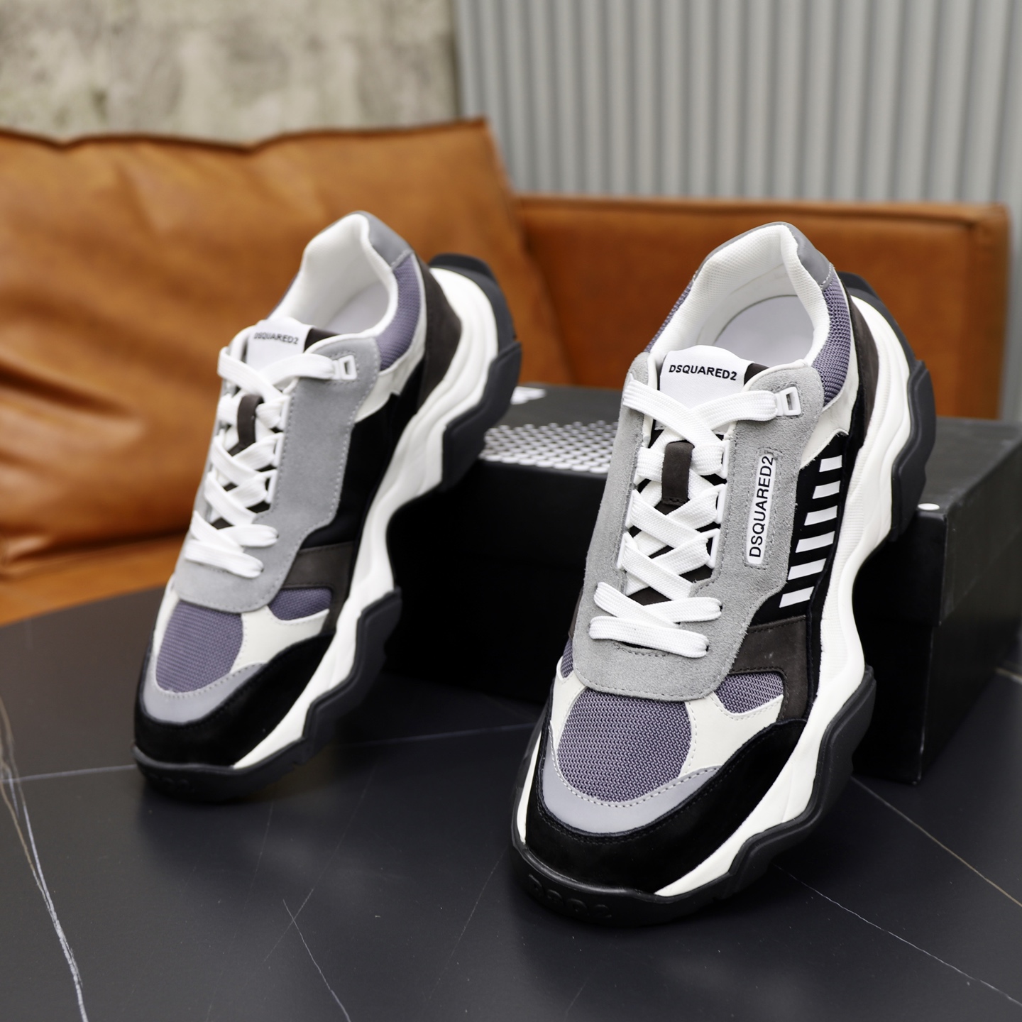 Dsquared2 Men's Fashion Sneakers - Stylish Leather Patchwork Design 7 i1743955680505 7984 0 5