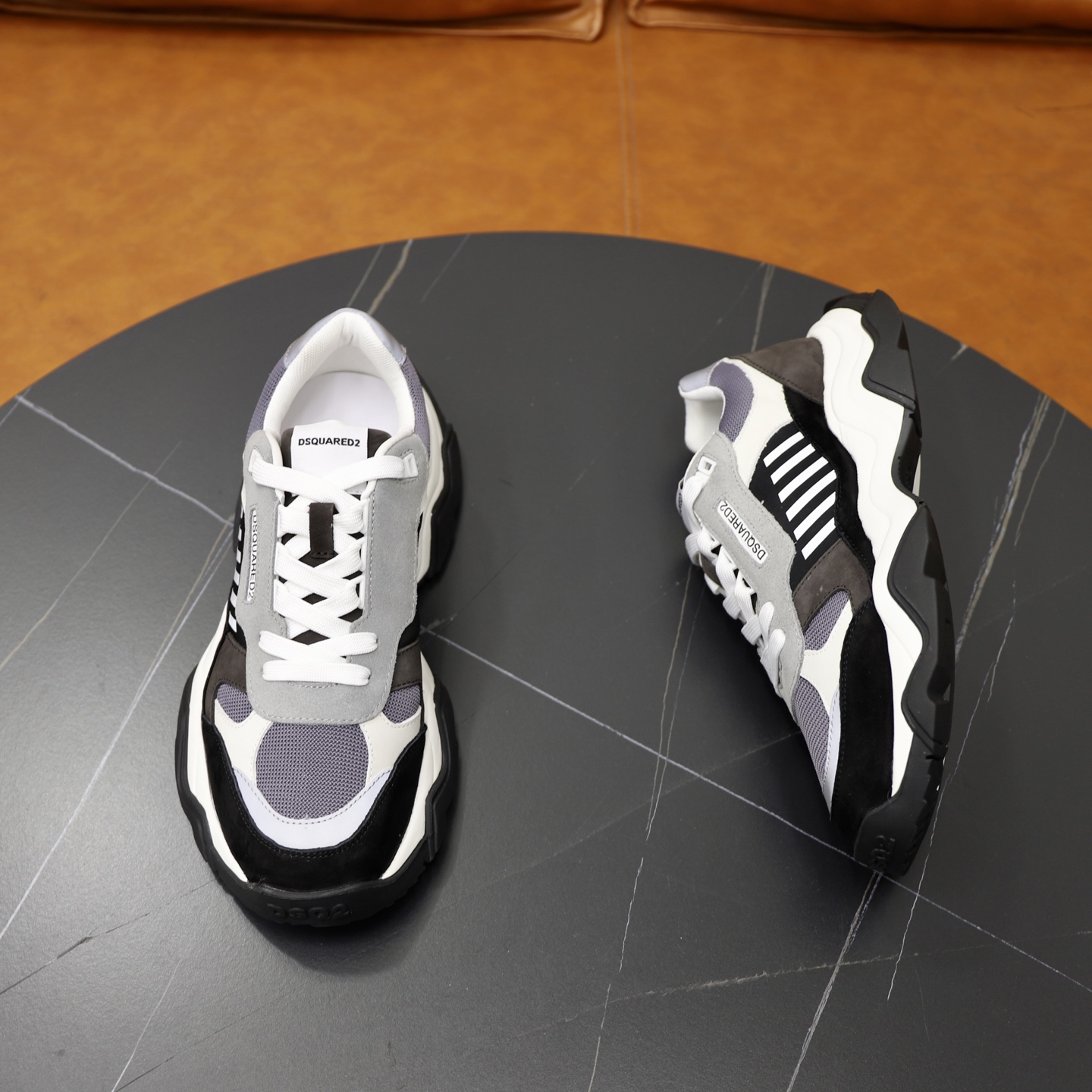 Dsquared2 Men's Fashion Sneakers - Stylish Leather Patchwork Design 8 i1743955680516 9669 0 6