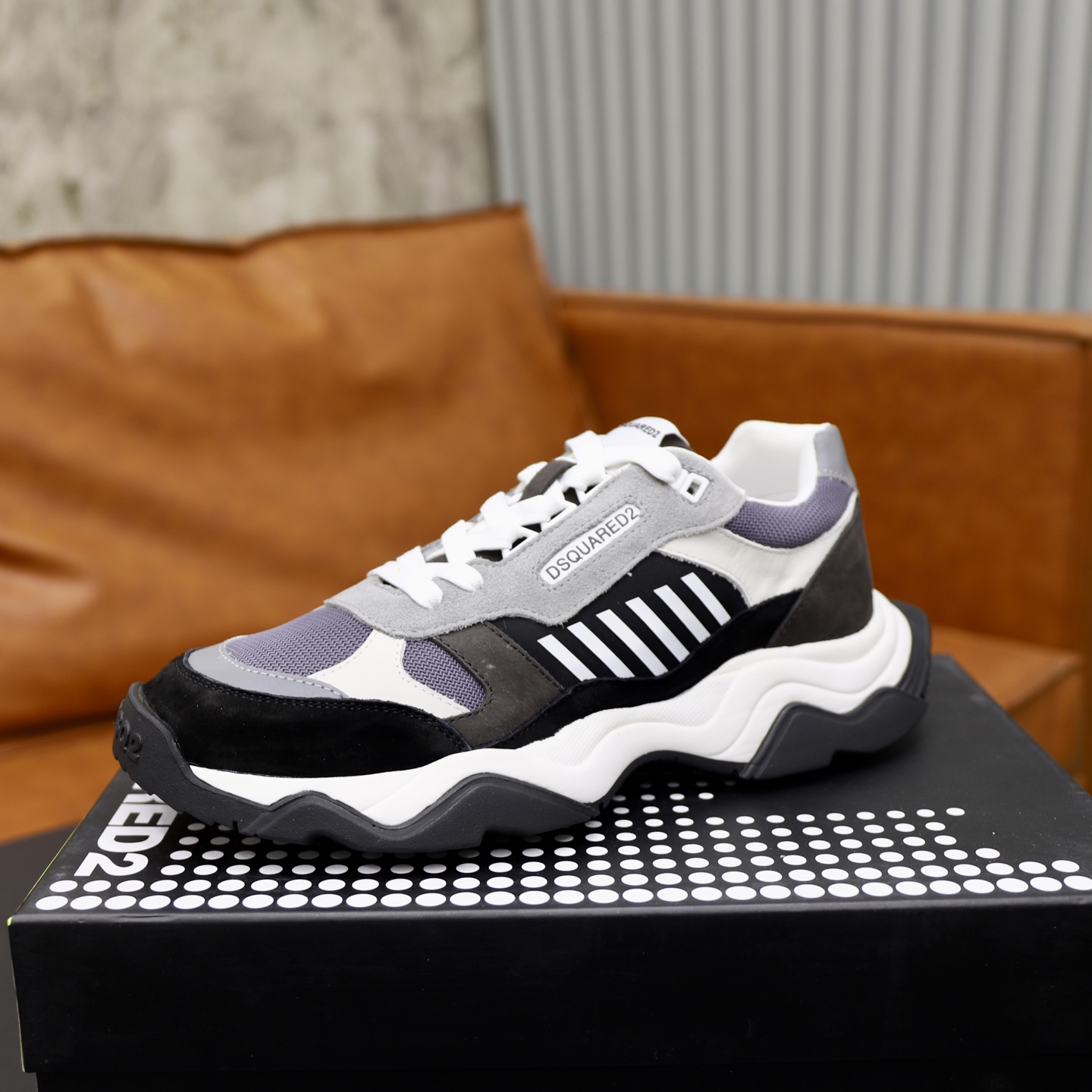 Dsquared2 Men's Fashion Sneakers - Stylish Leather Patchwork Design 5 i1743955680530 7698 0 3