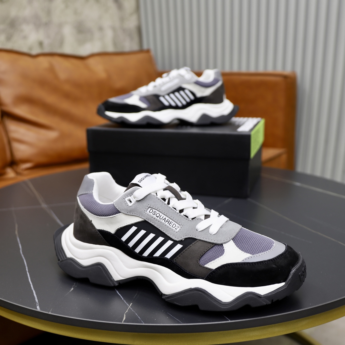 Dsquared2 Men's Fashion Sneakers - Stylish Leather Patchwork Design 9 i1743955682812 8093 0 7