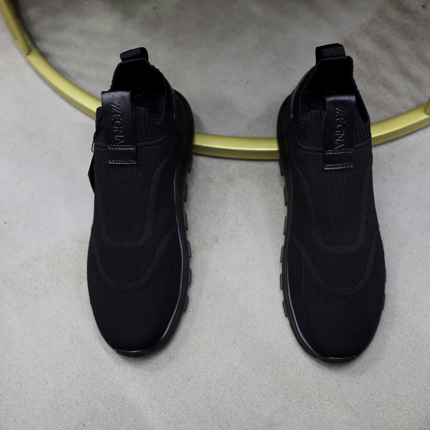 Zegna Men's Black Wool Knit Slip-On Sneakers Size 38-44 4 i1744214600431 3557 0 2