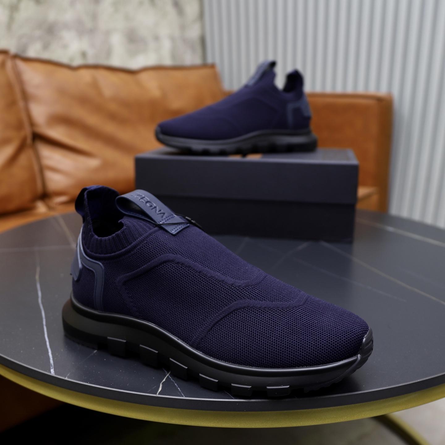 Zegna Men's Premium Cashmere Fly-Knit Slip-On Sneakers - Size 38-44 9 i1744214627383 6357 0 7
